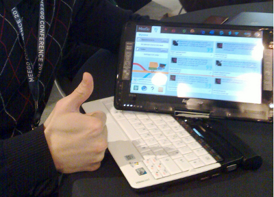 cover image for Initial look at MeeGo Netbook, a minimalistic computer interface