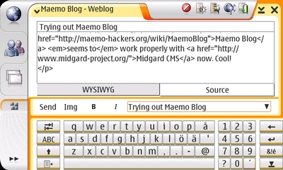 cover image for Trying out Maemo Blog