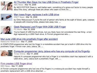 cover image for On USB fingers and world news