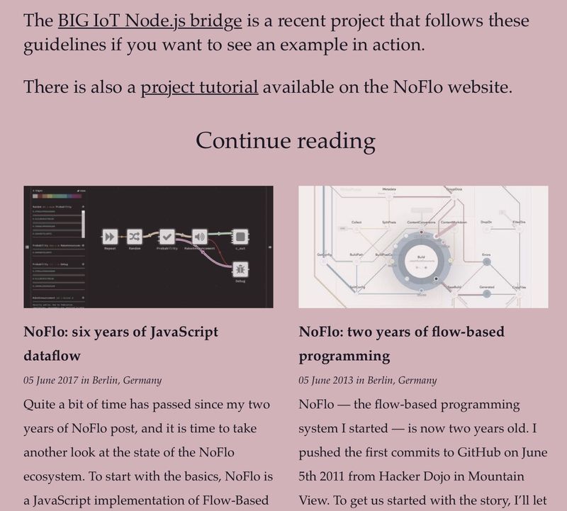 Related posts to the NoFlo 1.0 announcement