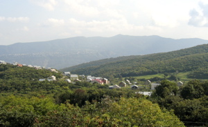 Datschas on the hills surrounding Tbilisi