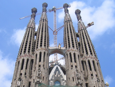 Towers of Sagrada Familia church