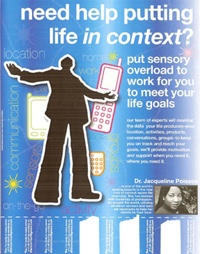 Context-aware life coaching ad