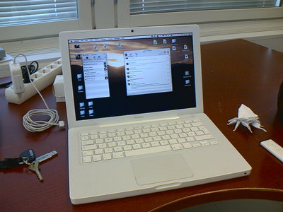 The white MacBook