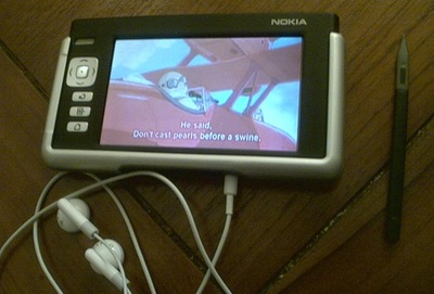 Porco Rosso on the Nokia 770