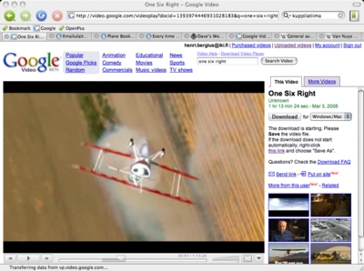 One Six Right on Google Video