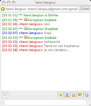 Encrypted Jabber chat with Psi
